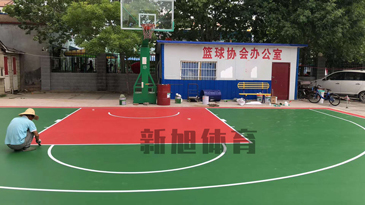 河南硅pu籃球場施工方案